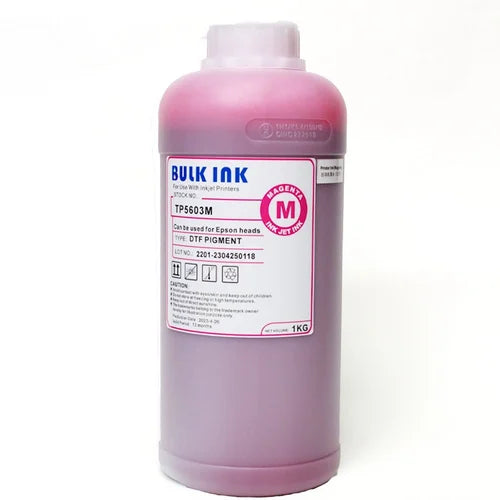 InkBank DTF INKS 1kg HIGH GRADE CMYK+W